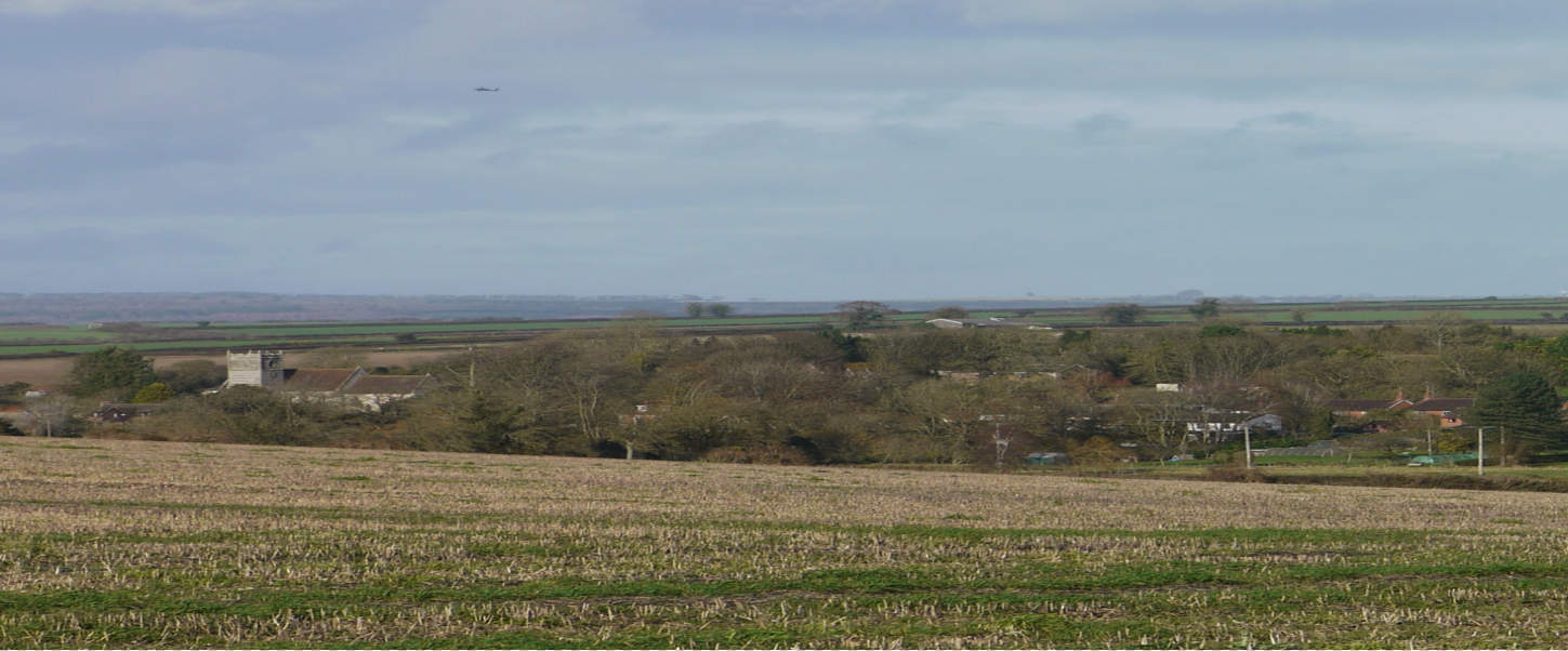Panoramic view of Gussage All Saints