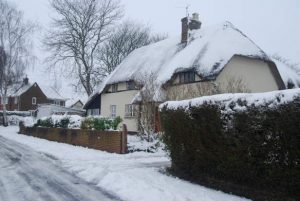 Photo of a cottage in Hinton Martell in Winter