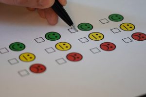 Photo of someone ticking a survey